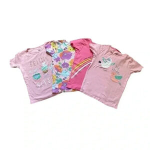Carter’s Short Sleeves Girl Pajama Tops Bundle SZ 14